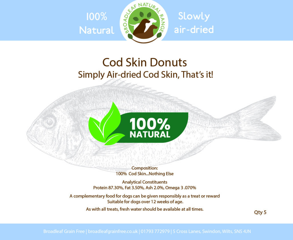 Cod Food Skin Cod Skin Donuts - Broadleaf Grain Free Dog Food
