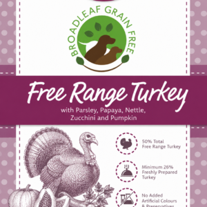 Small Breed Senior - Free Range Turkey with Parsley, Papaya, Nettle, Zucchini and Pumpkin