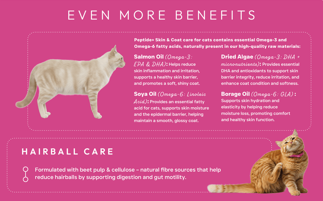 Peptide+ Skin, Coat & Hairball Care – Grain Free Cat Food - Image 8